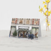 クリスマスショッピングKnightsbridge London UK Photo カード (黄色い花)