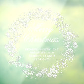 クリスマスショップデコーホリデーシーズンホワイト  ウィンドウサイン (シート3)