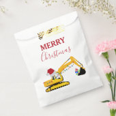 クリスマスショベル建築トラック フェイバーバッグ (封をした状態)