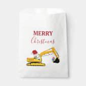 クリスマスショベル建築トラック フェイバーバッグ (正面)