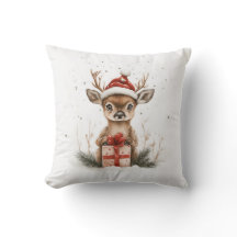 クリスマスシリーズベビー鹿inサンタハットギフト
