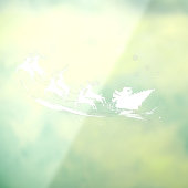 クリスマスシルエットサンタクローススリートインディア ウィンドウサイン (シート3)