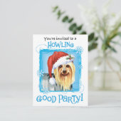 クリスマスシルキーテリア招待状 シーズンカード (スタンド正面)