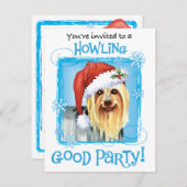 クリスマスシルキーテリア招待状 シーズンカード (正面/裏面)