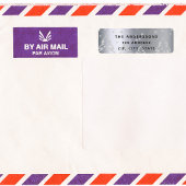 クリスマスシルバーの森の木の差出人住所 ラベル