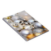 クリスマスシルバーの装飾のボーブル ノートブック (右側)