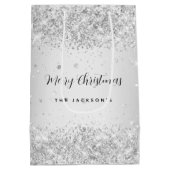 クリスマスシルバーの輝きの名前 ミディアムペーパーバッグ (裏面)