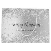 クリスマスシルバーの輝きの名前 ラージペーパーバッグ (裏面)