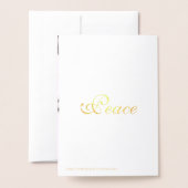 クリスマスシルバーオーナメントボールゴールドフォイルカード 箔カード (裏面封筒付き)