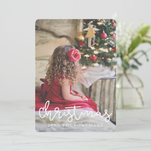 クリスマスシルバークローバーの追加フォトと名前 シーズンカード (スタンド正面)