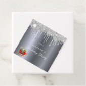 クリスマスシルバーグリッタードリップレッドそり フェイバータグ (インサイチュ)