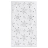 クリスマスシルバースノーフレーク抱き枕 スモールペーパーバッグ (裏面)