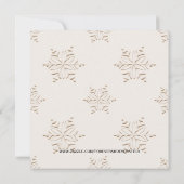 クリスマスシルバーベルかわいいクリスマスパーティーホリダ 招待状 (裏面)