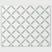 クリスマスシルバーベルズガーランド ラッピングペーパー (フラット)