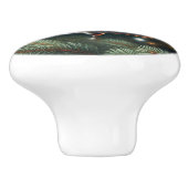 クリスマスシルバーベルヴィンテージスタイル セラミックノブ (側面)