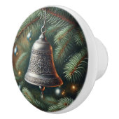 クリスマスシルバーベルヴィンテージスタイル セラミックノブ (右)