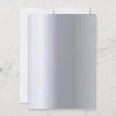 クリスマスシルバー家族の子供の写真 シーズンカード (裏面)