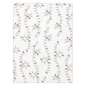 クリスマスシンプルかわいいカラフル文字列光応援 テーブルクロス (正面)