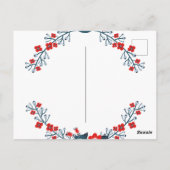 クリスマスシンプルとメリークリスマス ポストカード (裏面)