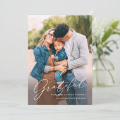 クリスマスシンプルの小さなことに感謝する シーズンカード (スタンド正面)