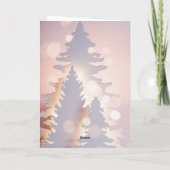 クリスマスシンプルの木キリスト教の聖句 シーズンカード (裏面)