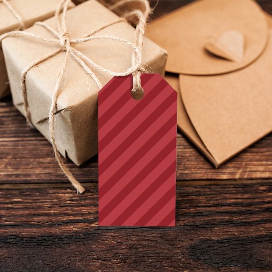 クリスマスシンプルクリスマス休暇Red書道スクリプト ギフトタグ