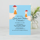 クリスマスシンプルハットおもしろいアヒルミニマル 招待状 (スタンド正面)