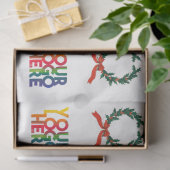 クリスマスシンプルビジネスのロゴヴィンテージリース 薄葉紙 (ギフト)