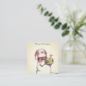 クリスマスシンプルホリデーカード コーリングカード (スタンド正面)