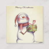 クリスマスシンプルホリデーカード コーリングカード (正面)