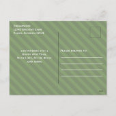 クリスマスシンプルミニマル書道1枚 シーズンポストカード (裏面)