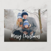 クリスマスシンプルミニマル書道1枚 シーズンポストカード (正面)