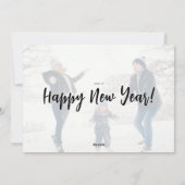 クリスマスシンプルミニマル書道2枚の写真 シーズンカード (裏面)