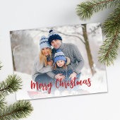 クリスマスシンプルミニマル書道2枚の写真 シーズンポストカード