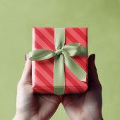 クリスマスシンプル休日の赤いパターン冬かわいい ラッピングペーパーシート