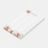 クリスマスシンボルと花 ポストイット (アングル)