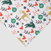 クリスマスシンボルのパタ伝統的ーン色 薄葉紙 (詳細)