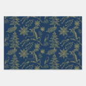 クリスマスシンボルパターン ラッピングペーパーシート (正面2)