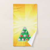 クリスマスシンボル バスタオルセット (ハンドタオル)