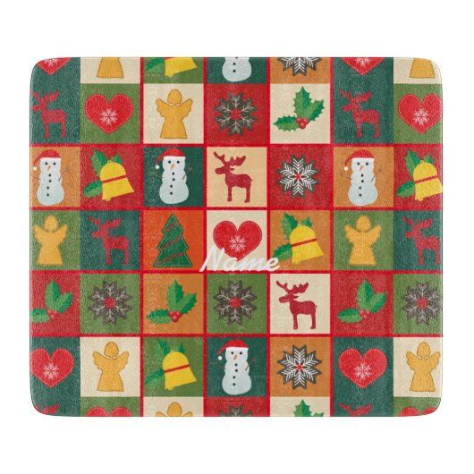 クリスマスシンボルMedley Art Thunder_Cove カッティングボード (正面)