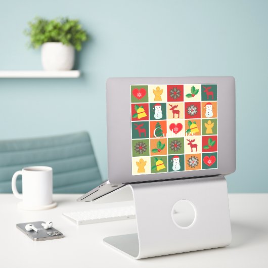クリスマスシンボルMedley Art Thunder_Cove シール (デスク上のノートパソコン)
