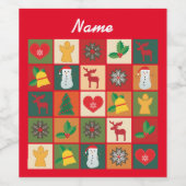 クリスマスシンボルMedley Art Thunder_Cove ワインラベル (シングルラベル)