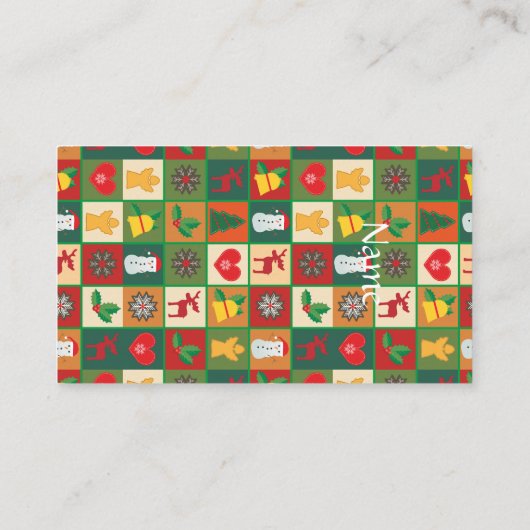 クリスマスシンボルMedley Art Thunder_Cove 名刺 (裏面)