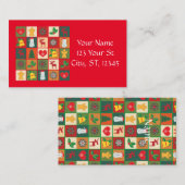 クリスマスシンボルMedley Art Thunder_Cove 名刺 (正面/裏面)