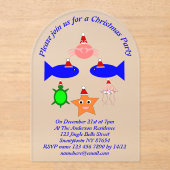 クリスマスシークリーチャーカスタムズ アクリル招待状 (正面)