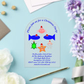 クリスマスシークリーチャーカスタムズ アクリル招待状 (インサイチュ (ウェディング))