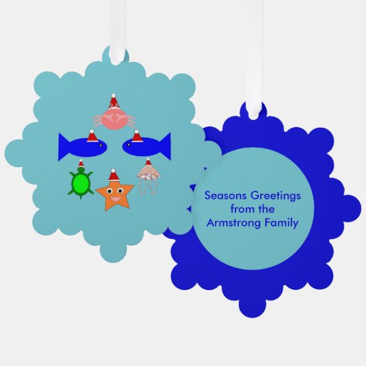 クリスマスシークリーチャーカスタムズ オーナメントカード (正面/裏面)