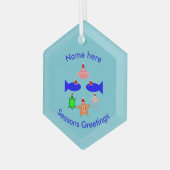 クリスマスシークリーチャーカスタムズ ガラスオーナメント (正面左)