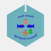 クリスマスシークリーチャーカスタムズ ガラスオーナメント (裏面)