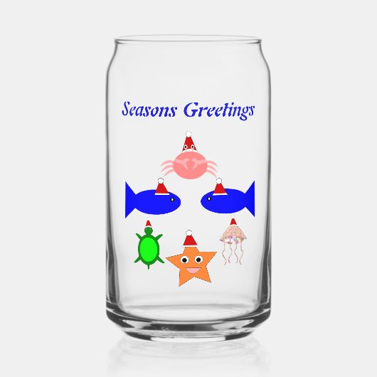 クリスマスシークリーチャーカスタムズ ガラス缶 (正面)